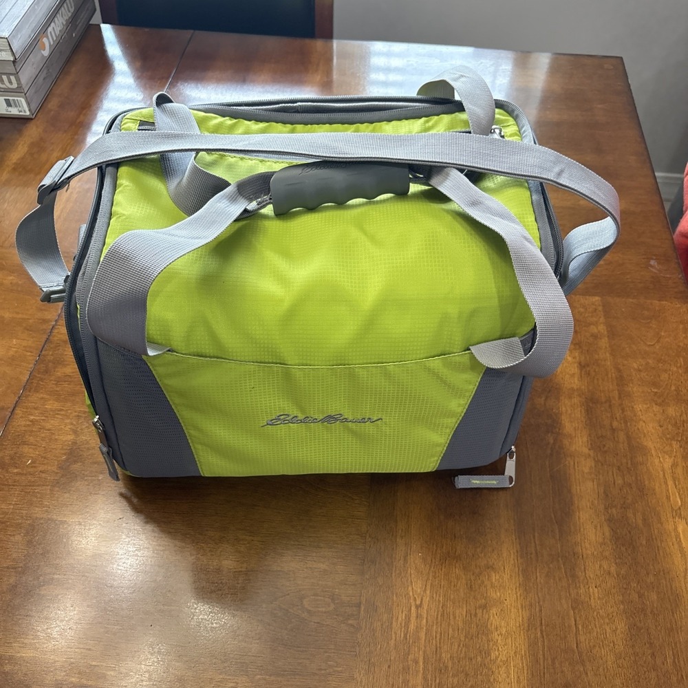Eddie Bauer Softside Zippered Cooler‎ With Handle And Shoulder Strap